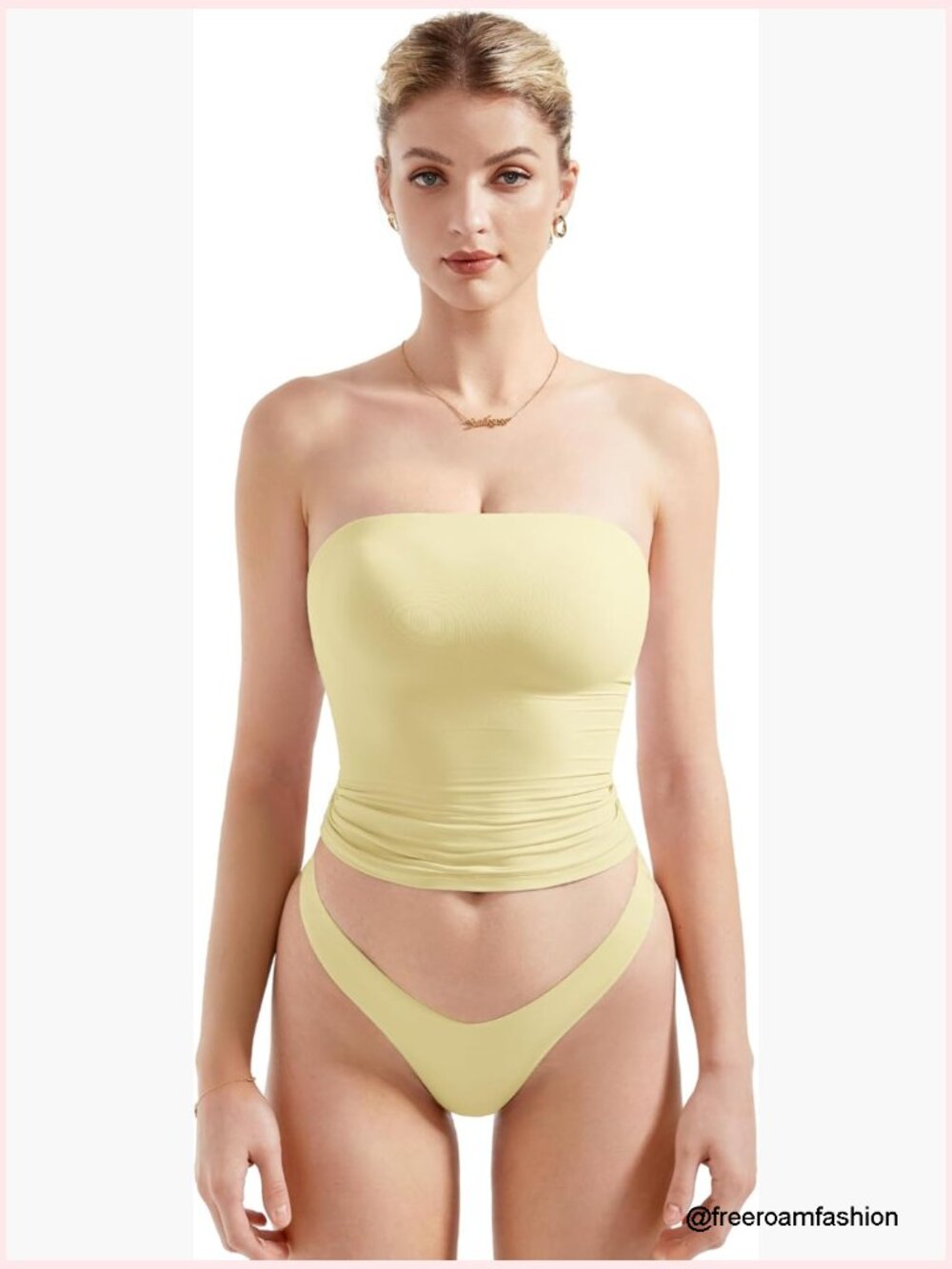 Sexy Sleeveless Tube Top Y2K Double Lined Crop Tank